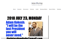 Desktop Screenshot of jana-murray.com